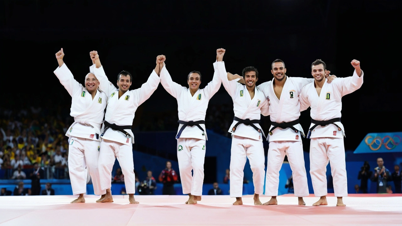 Equipe de Judô Brasileira Conquista Bronze Histórico em Evento por Equipes nas Olimpíadas