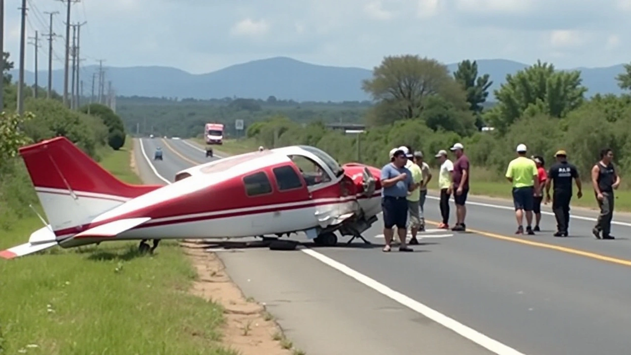 Queda de Avião de Pequeno Porte na BR-316 em Teresina Deixa Dois Feridos Graves